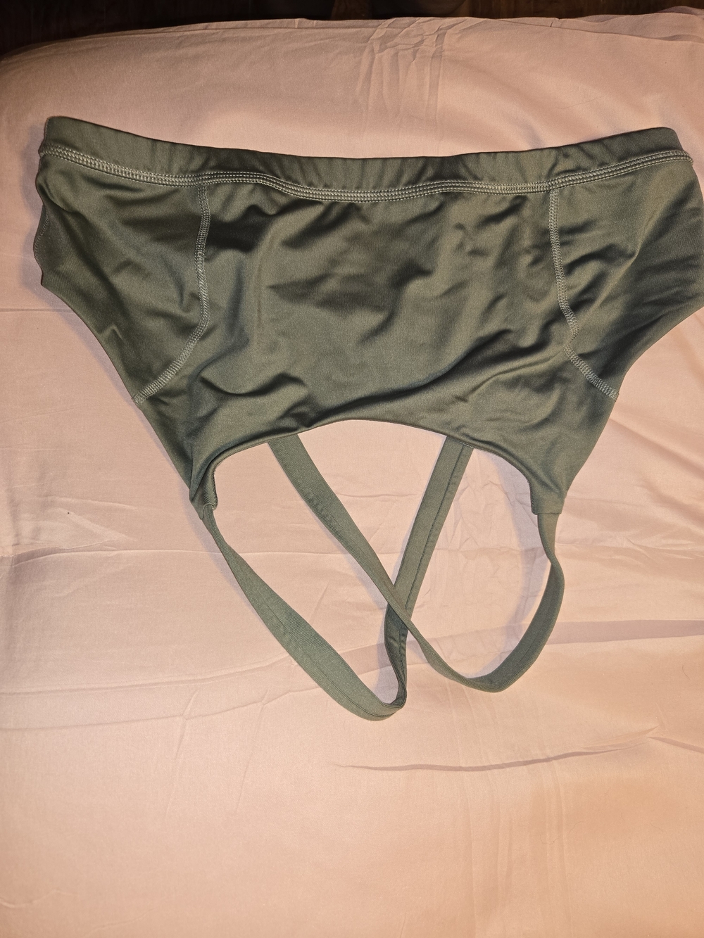 Avia Olive Green Sports Bra with Double Straps